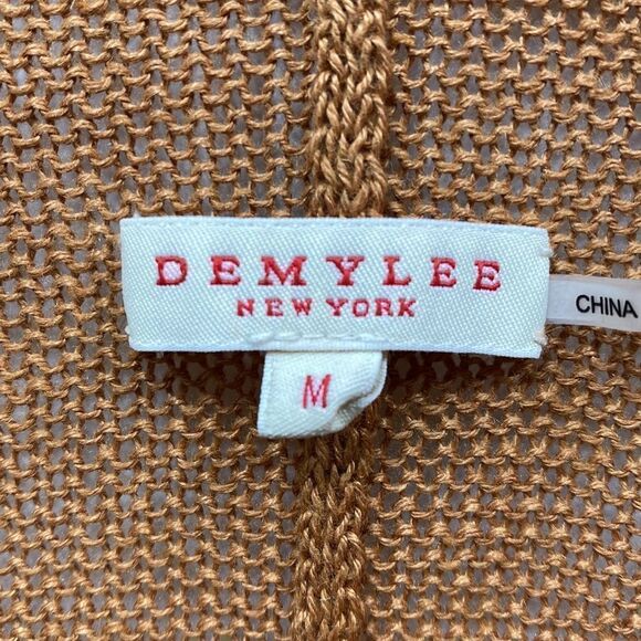 Demylee Linen Open Front Duster Cardigan Medium - Picture 2 of 6